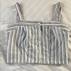 Brandy Melville striped crop tank top
